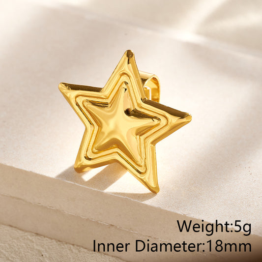 Anillo chuncky estrella