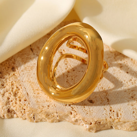 Anillo oval ajustable