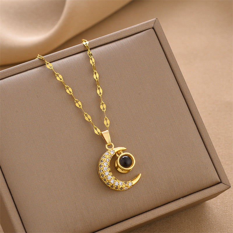 Collar Luna con mensaje