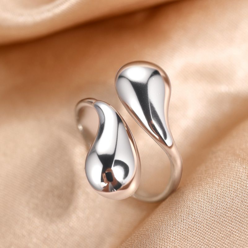 Anillo doble gira plata