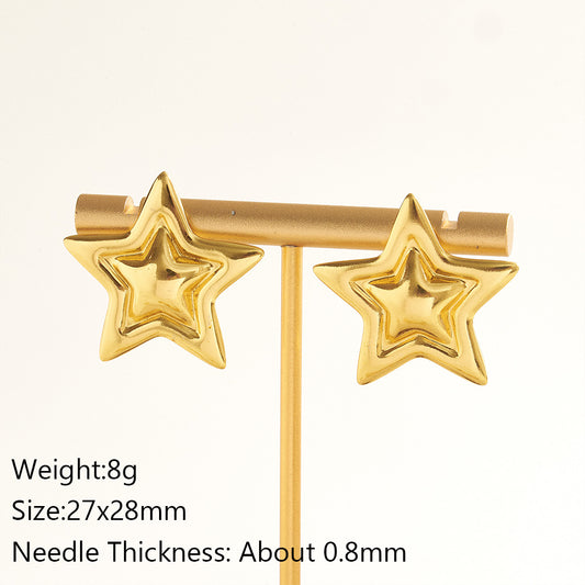 Aretes estrella clásicos