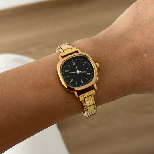 Reloj italiano cuadro carátula negra