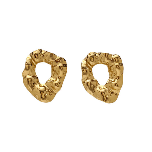 Aretes donita arrugada