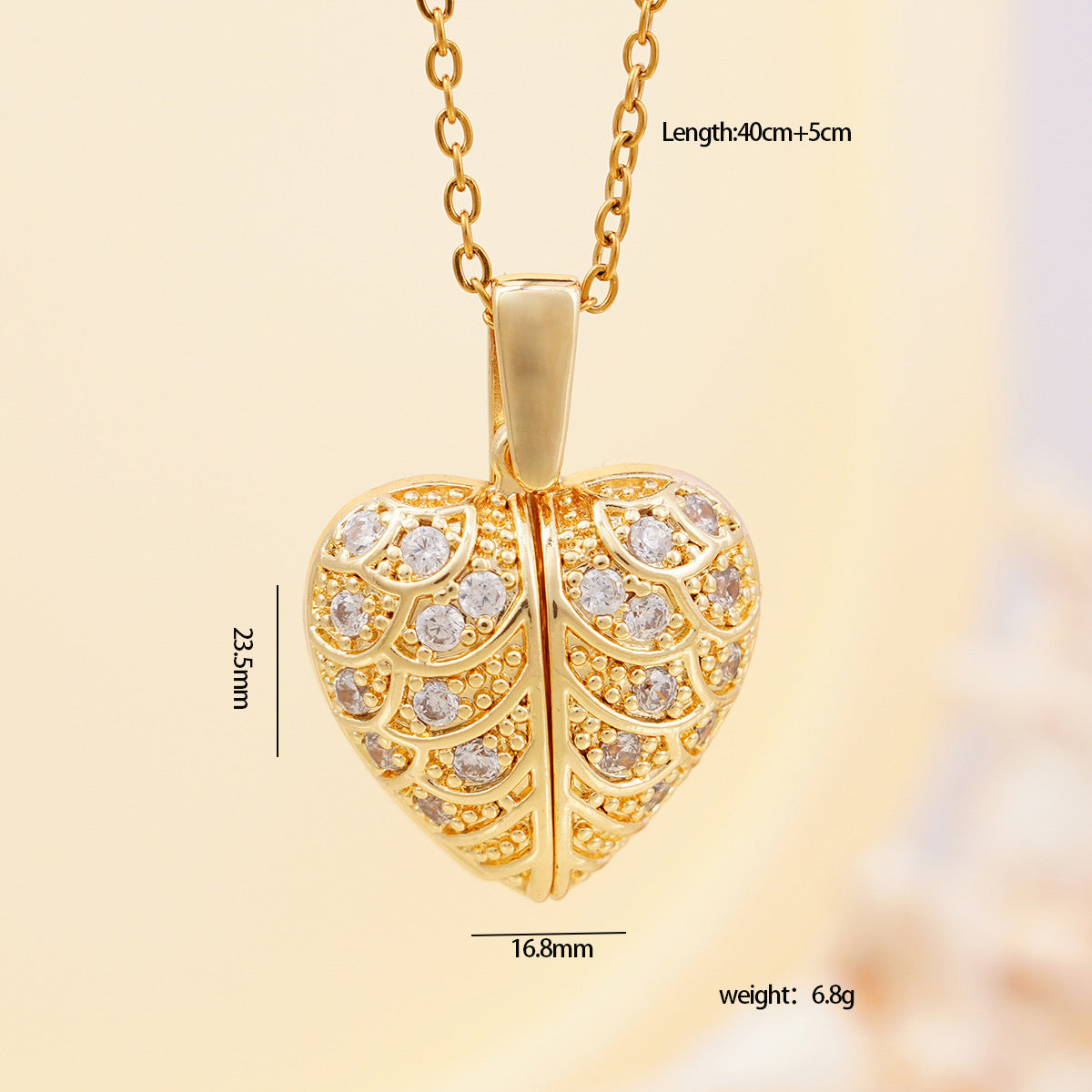 Collar corazón sorpresa de amor