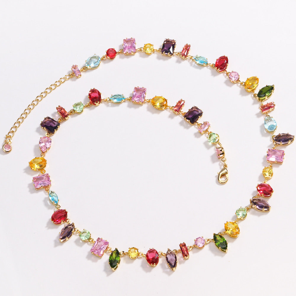 Collar cristales de colores