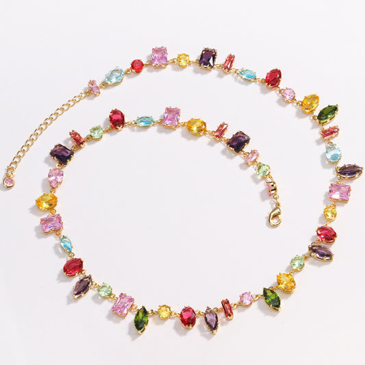 Collar cristales de colores