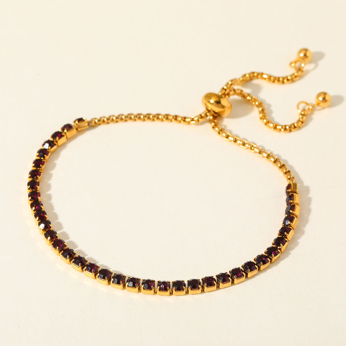 Pulsera ajustable cristales negro