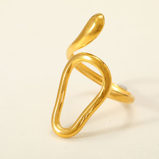 Anillo gota invertida