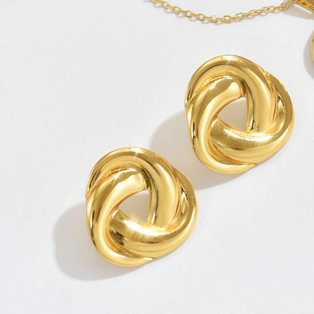 Aretes churrito rectangular