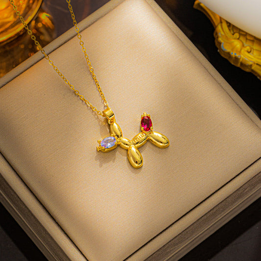 Collar perrito cola roja