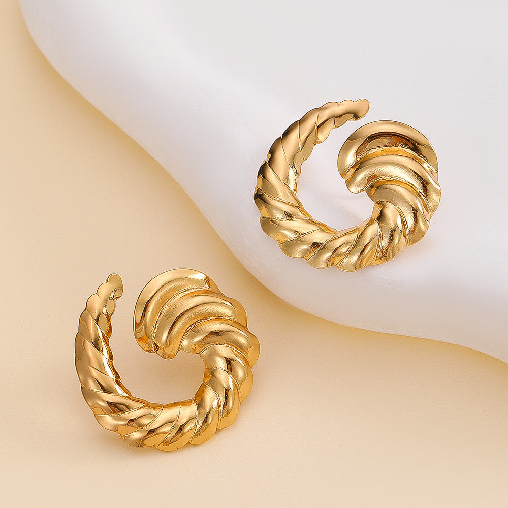 Aretes espiral texturizado