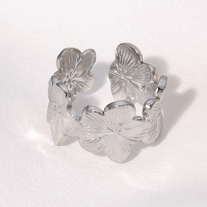 Anillo bugambilia plata