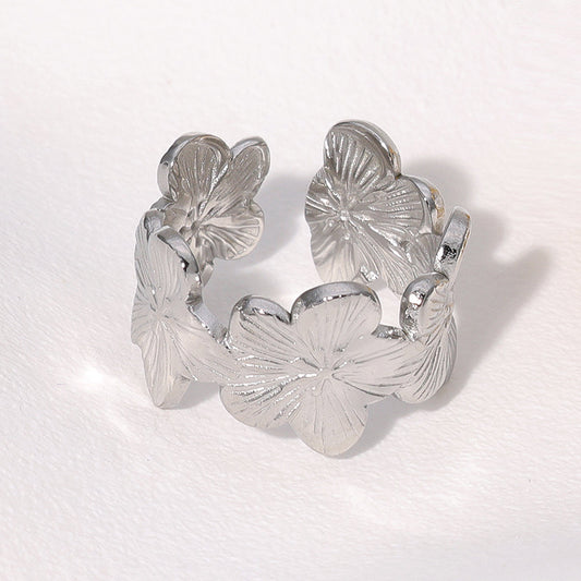 Anillo bugambilia plata