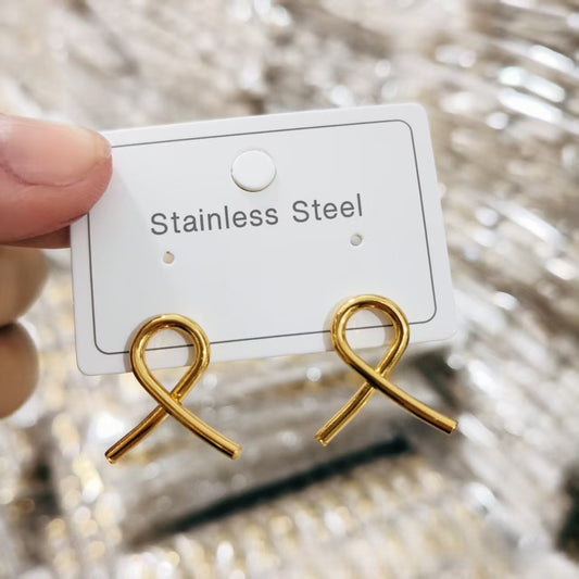 Aretes lazo mujer