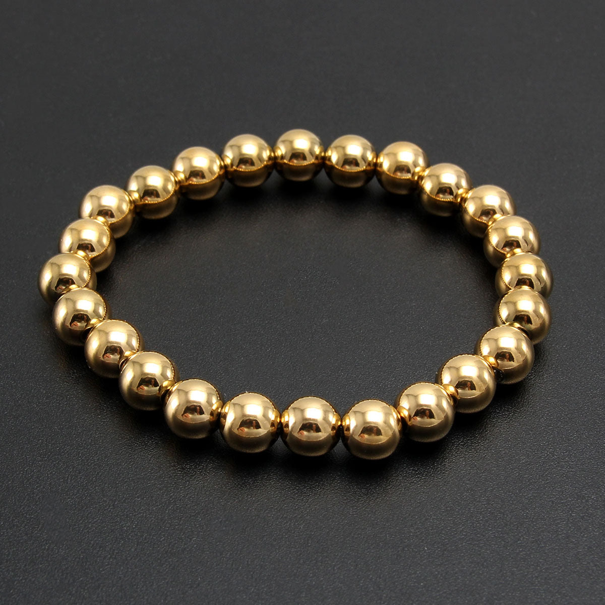 Pulsera balin dorada 6mm