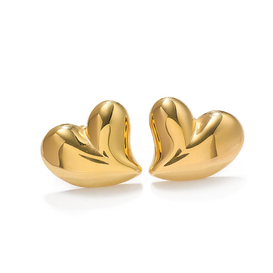 Aretes corazón lindo