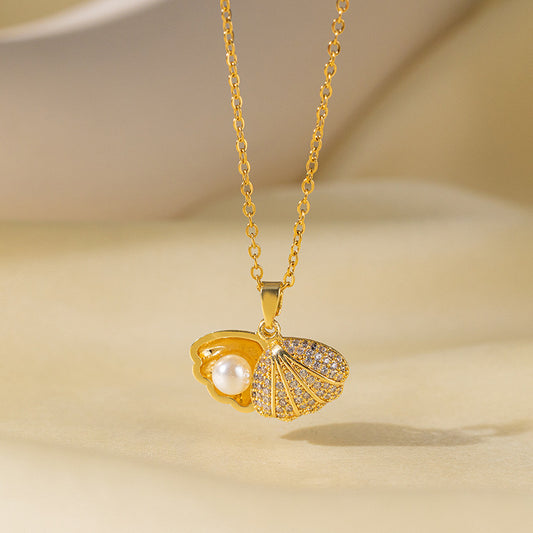 Collar concha aperlada