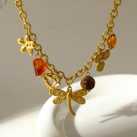 Collar Charms libélula