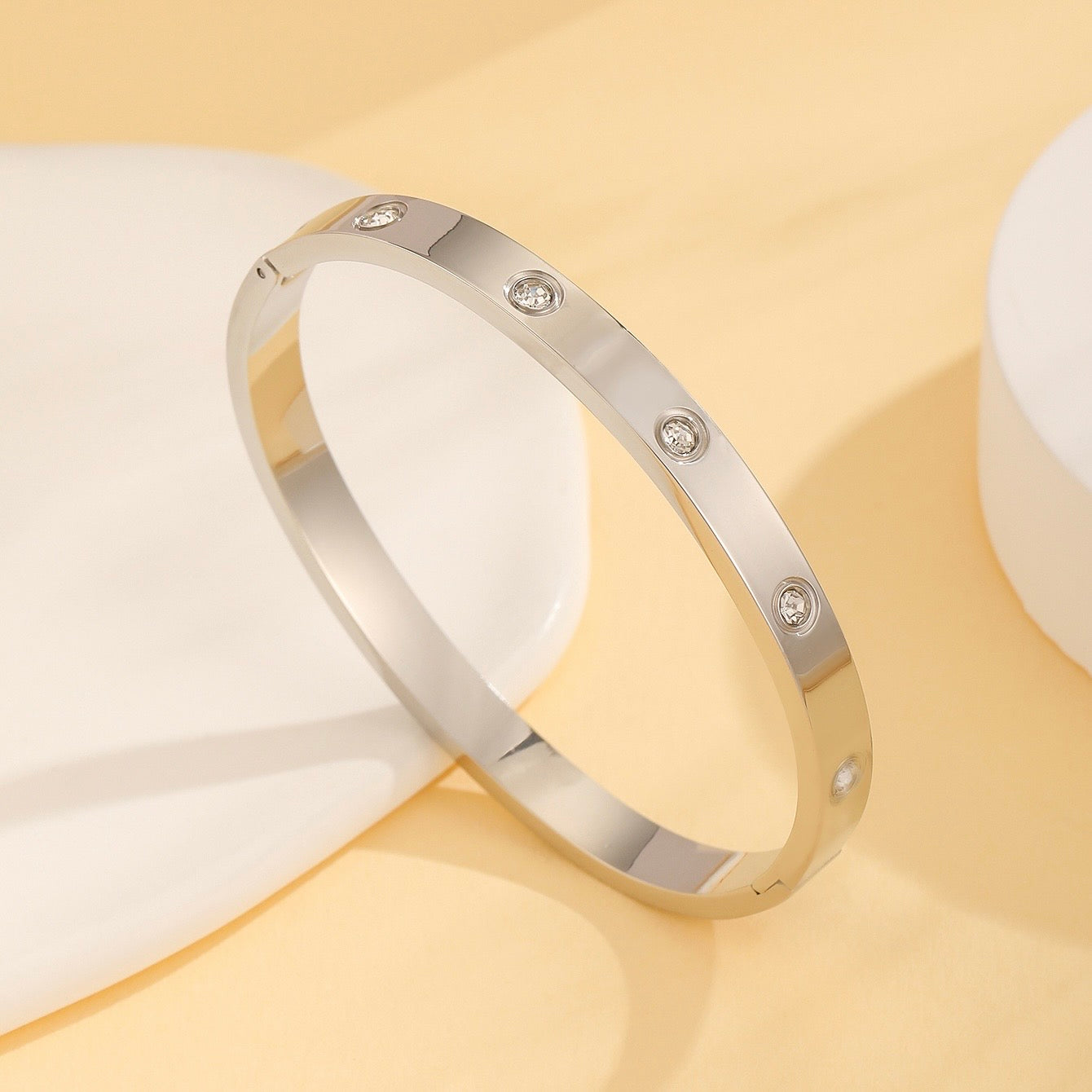 Pulsera Cartier brillo plata