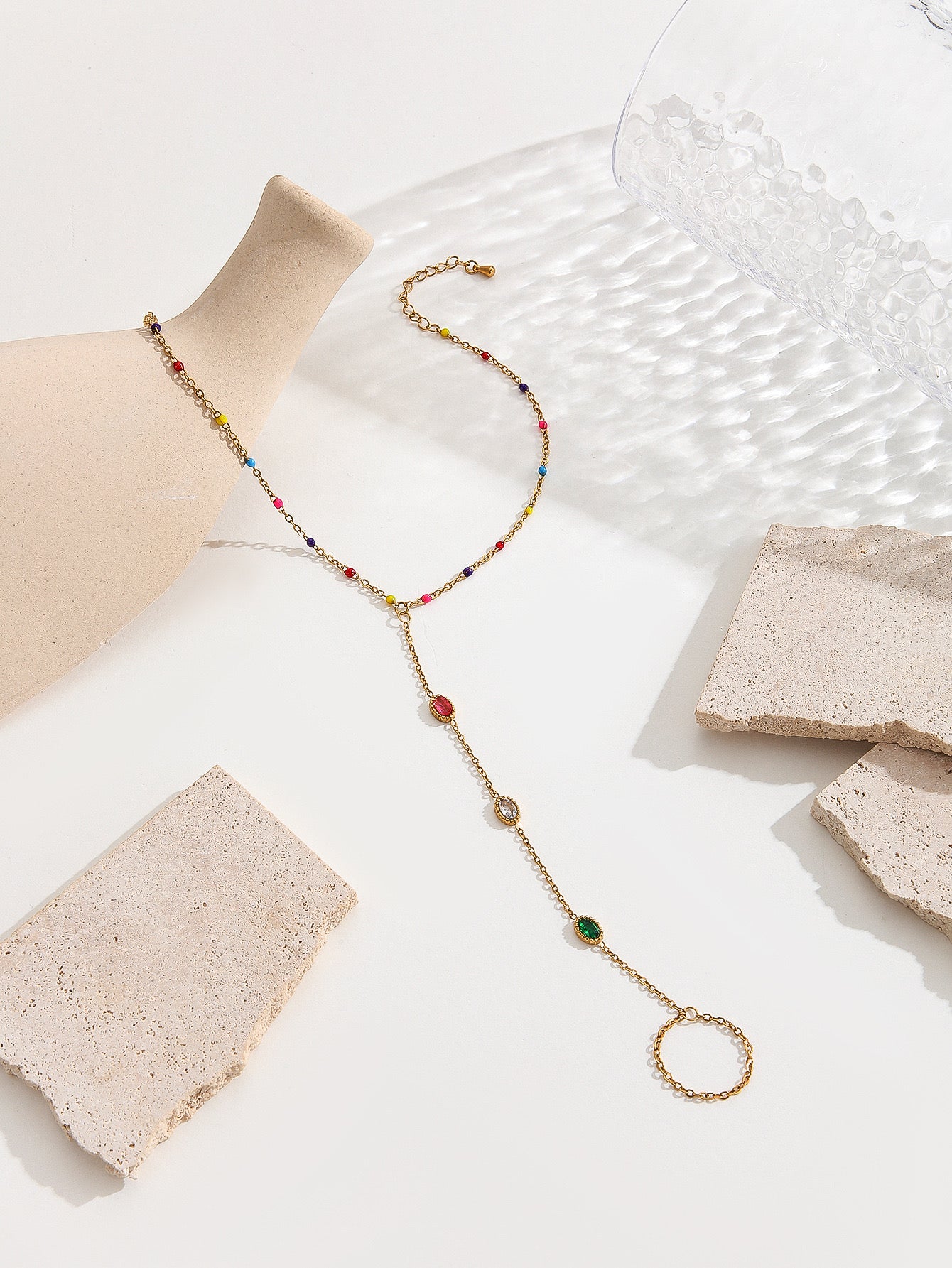 Tobillera/anillo colorido