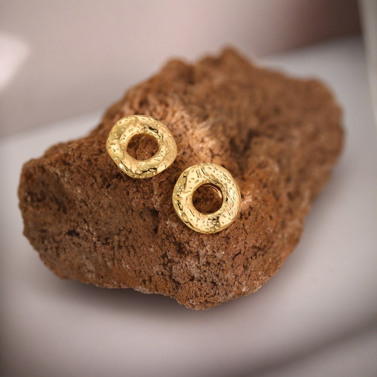 Aretes dona con textura