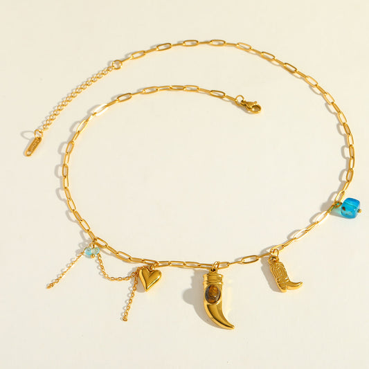 Collar cuerno vaquero