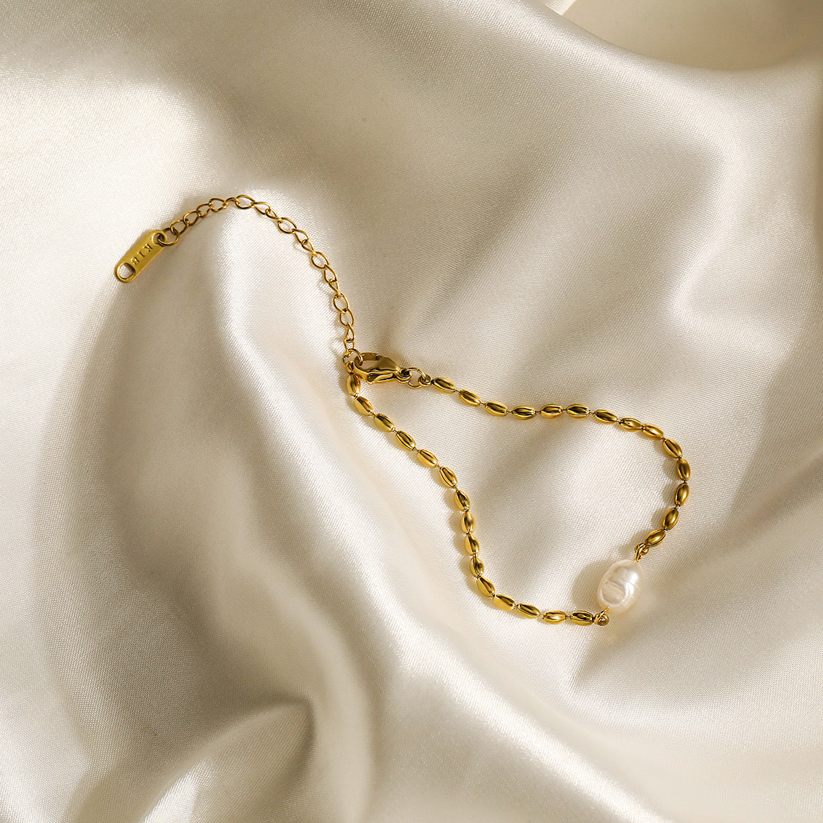 Pulsera de arroz con perla