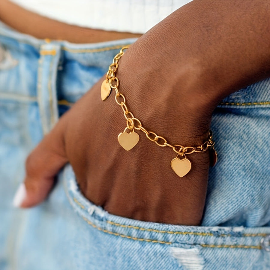 Pulsera dijes corazón
