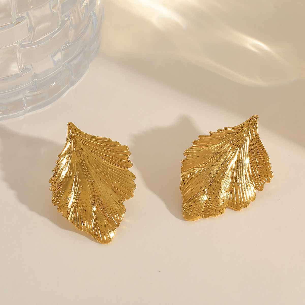Aretes hoja