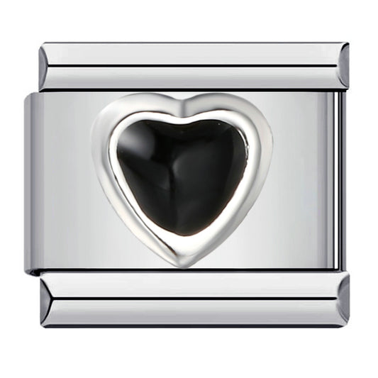 Charms corazón negro GABY