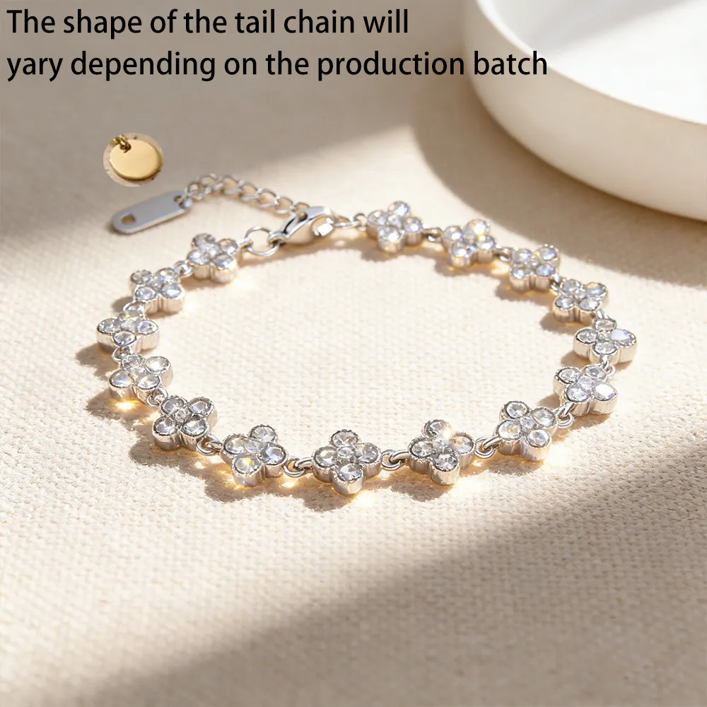 Pulsera VC diamantes en acero