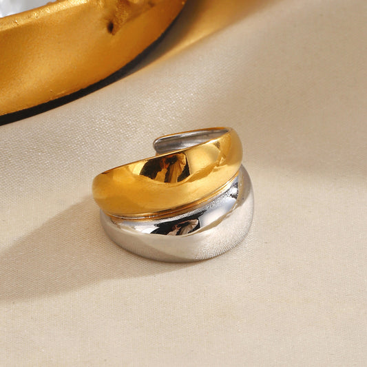 Anillo chuncky bitono